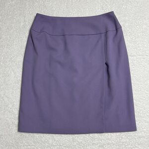 Structured Skirt Women’s 6 Lilac Purple Slit Lined Career Office Stretch